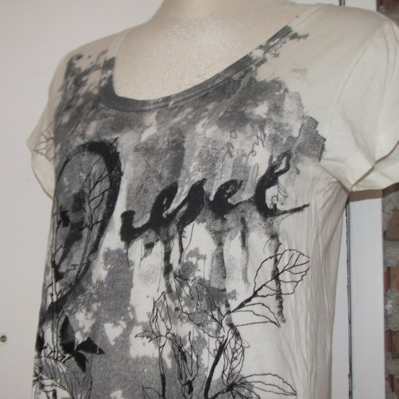 Diesel Tunic T Tee Shirt Size M Medium Signature - Picture 4 of 7